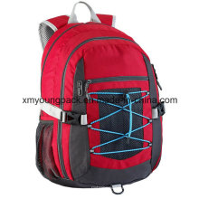 Vermelho, impermeável, leve, mochila, viagem, saco